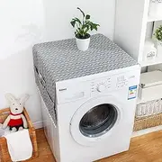 Namzi 1 piece single double door refrigerator dust cover countryside style microwave oven, drum washing machine dust cover 170 * 70cm (gray)