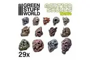 Green Stuff World 3D printed set - ALIEN Skulls