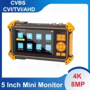 HD 3100/3200 CCTV Tester 5 Inch Mini Monitor Coaxial 8MP AHD VGA HDMI SDI Camera