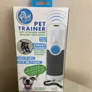 Paw Perfect Pet Trainer Anti-Bark Ultrasonic Device Humane Open Box