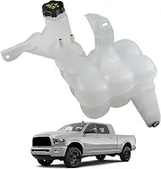 YzusGomumu Engine Radiator Coolant Overflow Reservoir Tank With Sensor & Cap Compatible With 2013-2018 Ram 2500 3500 4500 5500 Replaces 603-839 68096261AA 68166475AB 68166475AC 68442532AA