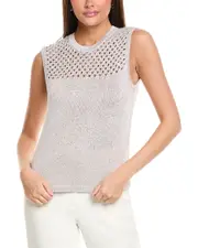 St. John Sparkle Crochet Sweater