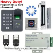 ZKTeco Fingerprint+RFID+Password Door Access Control+Magnetic Lock+2Remotes