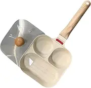 HHWRT Egg Frying Pan with Lid, 3-Cup Nonstick Fried Eggs Pans, Mini Pancake Pan for Stove Top Gas & Electric, Small Eggs Skillet, Pancake Pan and Healthy Eggs Cooker, Fried Egg Pan, Omelette Pans