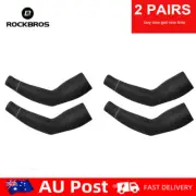 RockBros Arm Sleeves Ice Silk Arm Cooling Cover Outdoor Sports UV Protection 4ps