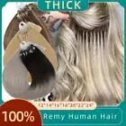 Russian Micro Loop Ring Beads 9A 100% Remy Human Hair Extensions Full Head 200g
