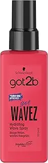 got2b gotWavez Hydrating Wave Spray (150 ml), Styling Spray for Casual Waves and a Soft Hair Feel, with Coconut Water and Sea Minerals, Vegan Formula