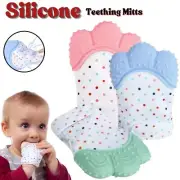 Silicone Baby Teether Teething Mitt Mitten Glove Safe BPA Free Chew Dummy Toy