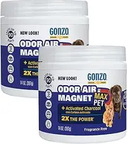Gonzo Natural Magic Air Activated Charcoal - 2 Pack - for Litter Boxes Cages and Pet Beds 14 Ounce