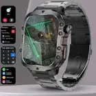 Smart Watch Men Sports Ftiness GPS IP68 1.96''AI Voice Bluetooth Call Smartwatch