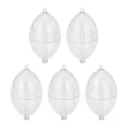 5Pcs Fishing Castings Bobbers Spin Float Plastics Oval Strikes