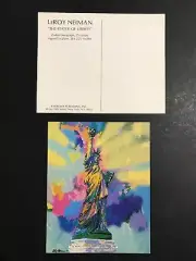 LeRoy Neiman Promo Postcards The Statue Of Liberty Authentic Not A Reproduction
