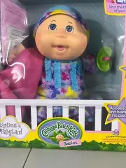 Cabbage Patch Kids 12.5" Naptime At Babyland Blue Eyes Baby Adoption Papers