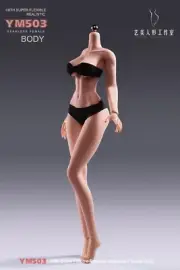 1/6 ZZ YM503M Yi Ji Flexible Seamless Suntan Female Action Figure Anime Body Toy
