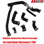 Radiator Coolant Hose Bleed Screw pipe For Land Rover Discovery 2 TD5 Black
