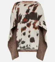 [Stella McCartney] Stella McCartney Caped jacquard sweater AU 12 multicoloured