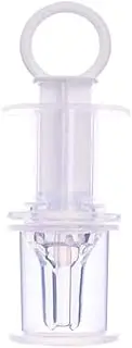 Docooler Baby Medicine Feeder Dispenser Syringe Dropper Feeder Infant Feeding Utensils with Nipple Pacifier for Feeding Medicine Water Juice or Other (White)