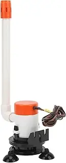 Portable Livewell Aeration Pump Kit, 12V 350 GPH Portable Livewell Aerator Kit, Livewell Baitwell Pumps, Fresh Saltwater Use, Efficient Oxygenation, for Marine Boat