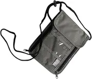 [Gadpiparty] Travel Wallet Passport Holder Multi Functional Neck Hanging Bag for Travel Compact Phone Bag for Boarding Passes Tickets Credit Cards and More