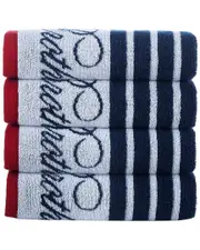 Brooks Brothers Nautical Blanket Stripe 4Pc Hand Towels