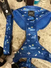 sassy woof dog harness Plus Matching Collar Large New