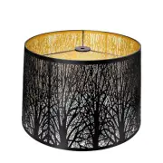 Large Lamp Shades Modern Fashion Trees Pattern 12X14X10 Inch Spider/Black/Gold