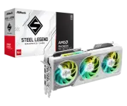 ASRock AMD Radeon™ RX 9070 XT Steel Legend 16GB Gen5 2160P gaming graphics card