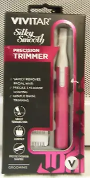 Vivitar Silky Smooth Precision Compact Trimmer Shaver PINK NEW **SHIPS FREE**