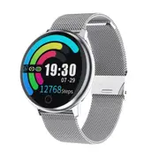 1.22inch IPS Color Screen Smart Watch IP67 Waterproof,Metal Watchband,Support Call Reminder /Heart Rate Monitoring/Blood Pressure Monitoring/Sleep Monitoring(Silver)