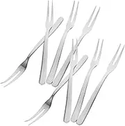 Alipis Stainless Steel Forks Set 8pc Party Forks for Appetizers Salad Fruits Desserts