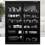 250/350l Electronic Double-Door Drying Oven,Dehumidification and Moisture-Proof Cabinet with Touch LED Display,Humidity Value Can Be Set,Used to Store Watches,Cameras,Tea Leaves,300L