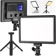 9" LED Video Light Panel, Dimmable DSLR Camera Soft Light with Mini Tripo