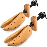 2PCS Professional Wood Shoe Stretcher Women Adjustable Width and Length Shoe ...