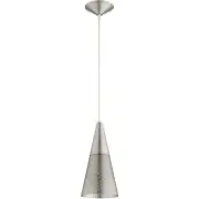 Quorum International 1316-65 Mesh Cone Pendant Satin Nickel