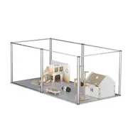 Fin Large Acrylic Dog Playpen Fence Clear Pet Fertility Cage Fence Enclosure Playgroup