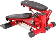 Stair Steppers for Exercise, Step Box Exercise Equipment Non-Slip Pedal Height Adjustment for Home Office Workout,Red (R