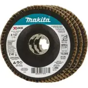 X-LOCK 4 1/2 In. 40 Grit Type 29 Angled Grinding And Polishing Flap Disc, X-LOCK