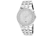 Bulova Men's Swarovski White Dial Watch - 96B235