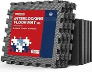 PROIRON Puzzle Exercise Mat 2CM Thick, EVA Interlocking Foam Floor Tiles for Home Gym, Mat for Home Workout Equipment, Gym, Floor Padding for Kids, 60 cm x 60 cm x 2 cm, 24 Sq Ft - 6 Tiles