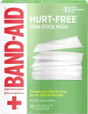 Band-Aid First Aid 3X4 in Nonstick Pads 10 Ct