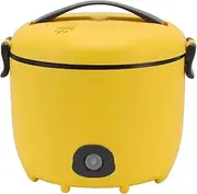 Mini Rice Cooker, 2L Non Stick 450W Small Portable Rice Cooker for 1-3 People, One Key Operation, Easy to Clean, Multifunction Travel Personal Rice Maker for Grains, Oats, Oatmeal