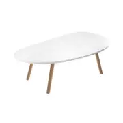 SOGA 80x40 White Coffee Table