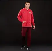 Nike FC Barcelona Squad Football Tracksuit Sz S Tropical Pink Deep Maroon New