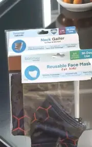 Boomer Naturals Face Mask Set Of Two Honeycomb Design 1 Adult/1 Kid