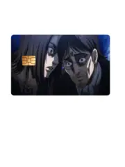 High Gloss Credit Card Skin - Attack on Titan Grisha and Eren Yeager Design