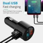 Bluetooth-compatible FM Transmitter Wireless In Car Player MP3 USB Q7A9