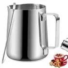 Latte Art Pen Milk Frother Cup 304 Stainless Steel Milk Frother Coffee Bar