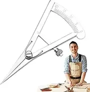Adjustable Marking Gauge - Precision Spring Wing Divider Spacing Compass,Leather Craft Tool, Marking Gauge Adjustable High Polished Edge Creaser for Metalworking Geometry