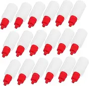 VILLFUL 50pcs Plastic Dropper Bottles Leakproof Containers with Cap for Essential Oils Ink and Liquid Samples for Travel and Home Use