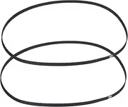 uxcell 2pcs 430XL Rubber Timing Belt 215 Teeth 10mm Width 5.08mm Pitch Synchronous Closed Loop Geared Drive Belt Black for Industrial